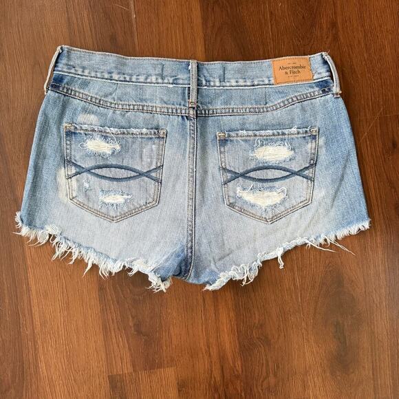 Abercrombie & Fitch Y2K Rhinestone Beaded Mini Shorts Festival Boho Sz 6/28 - Picture 2 of 5
